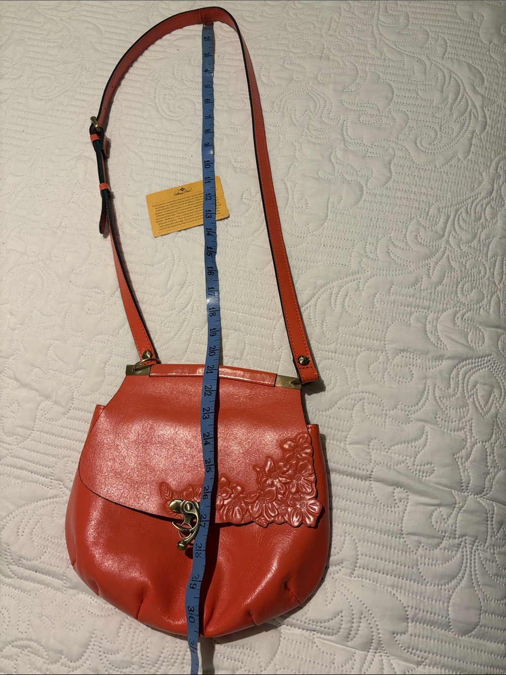 Patricia Nash Women's Tooled Floral Leather Crossbody Bag